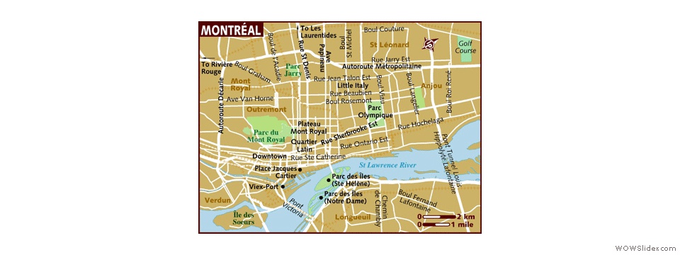 Map Montreal